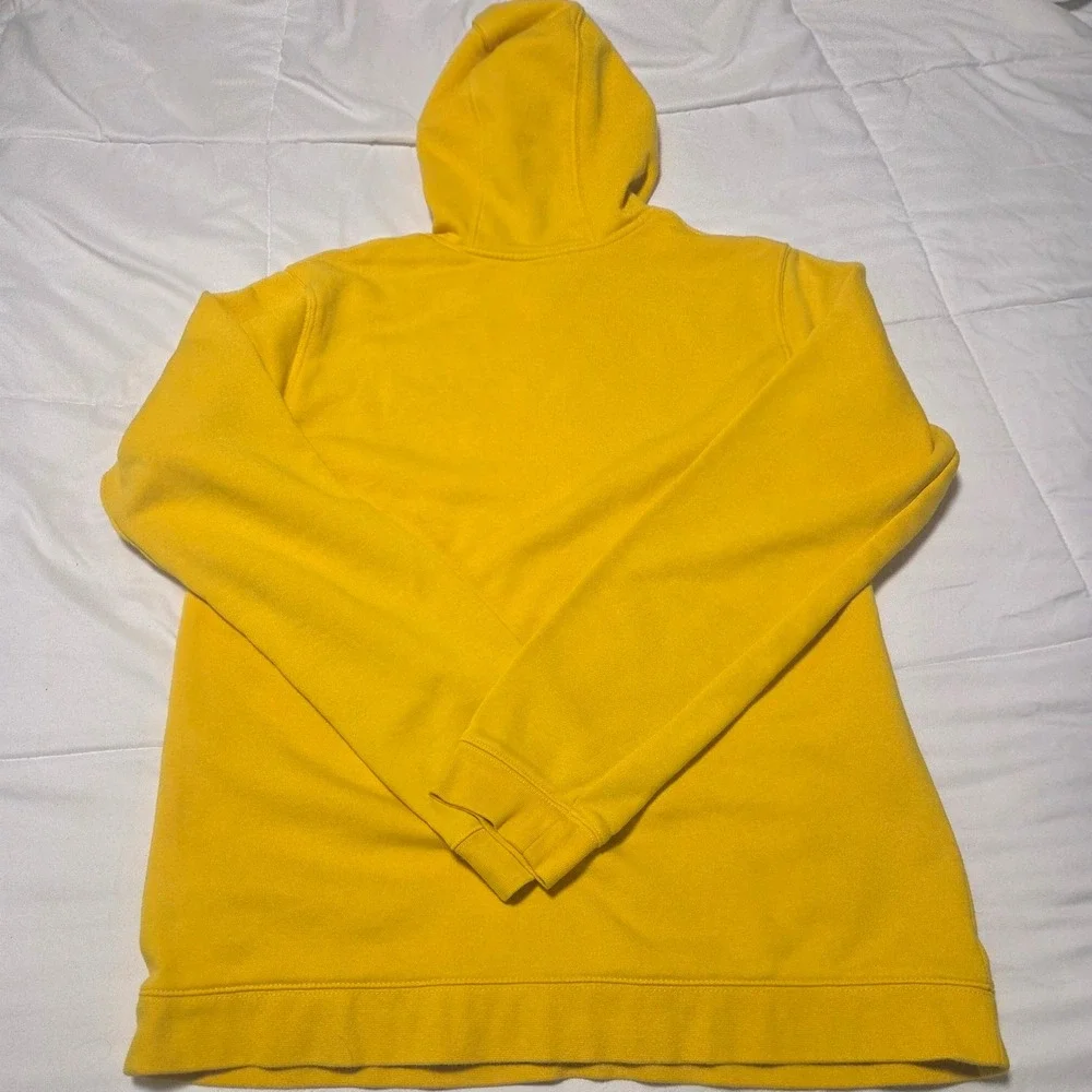 Nike Mens NBA Los Angeles Lakers Hoodie Yellow Pullover Graphic Fleece Large